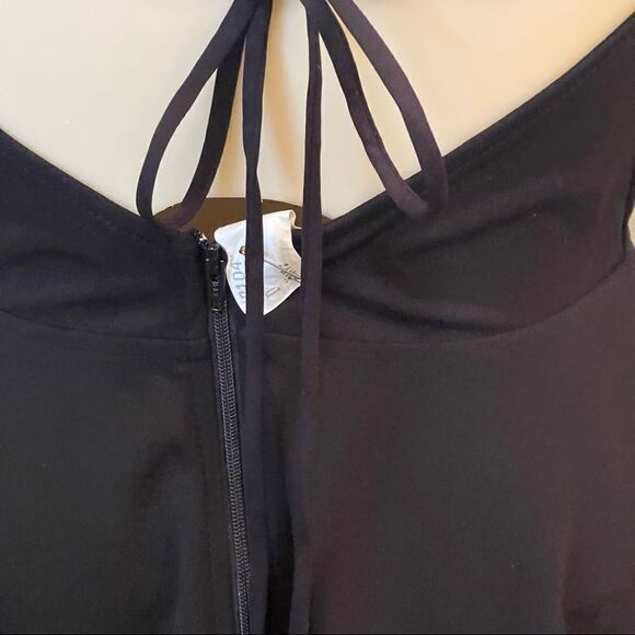 TRAC Crisscross Tie Exposed Back Fit & Flare Mini Party Dress - Picture 11 of 11